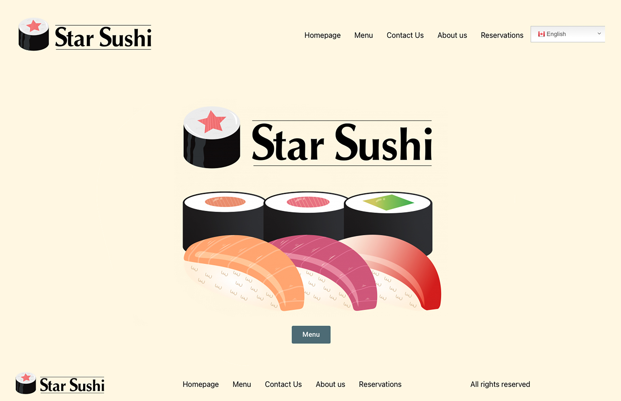 Star Sushi Homepage