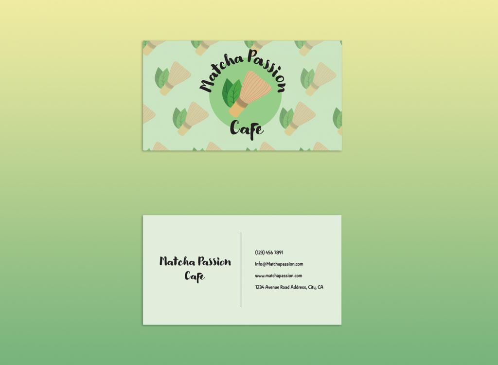 Matcha Passion Business Card