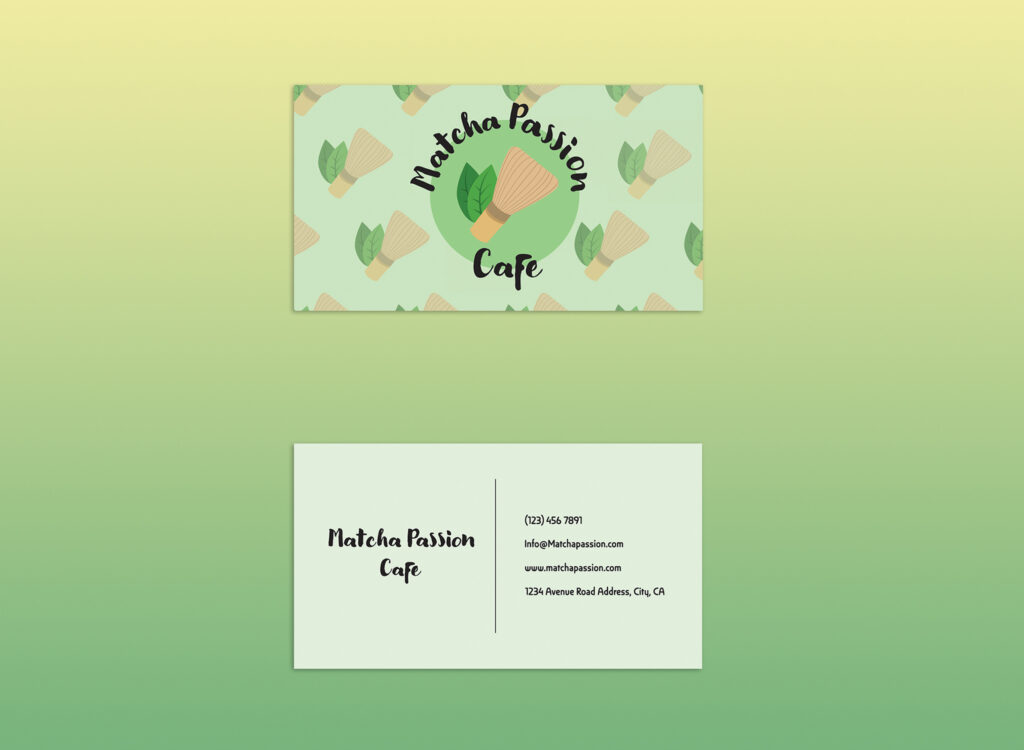 Matcha Passion Business Card